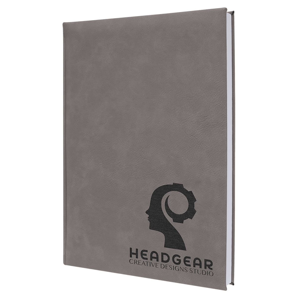 Laserable Leatherette Sketch Book with Unlined Notepad