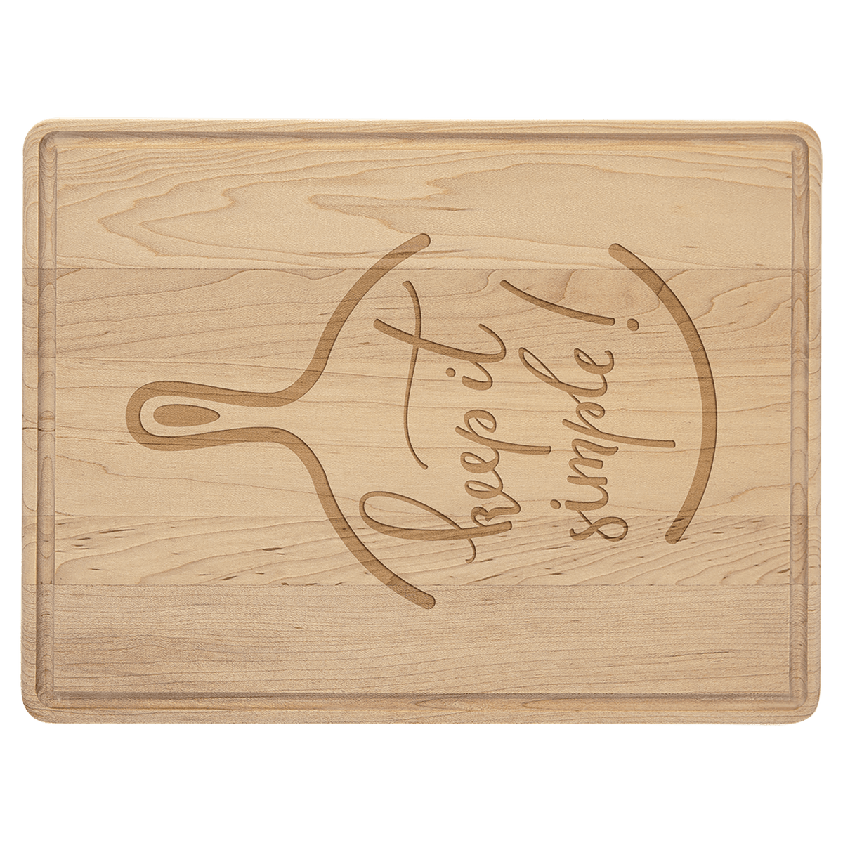 Maple Cutting Board with Drip Ring