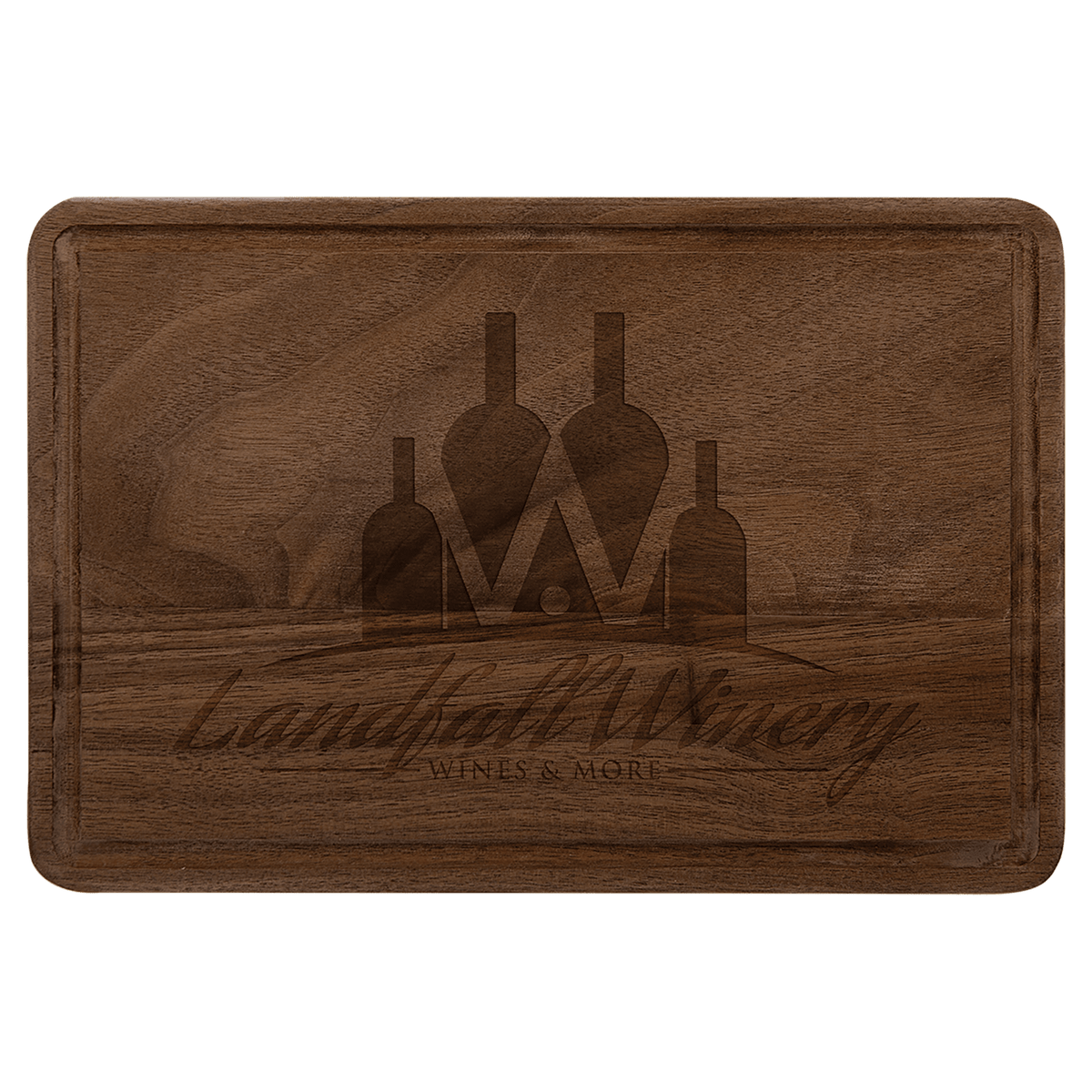 Walnut Cutting Board with Drip Ring