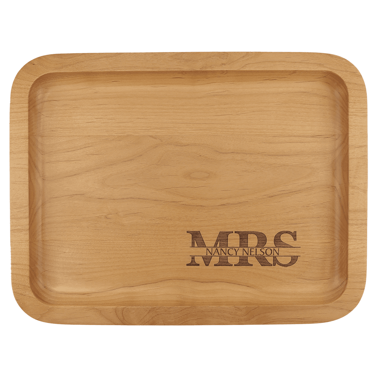 Alder Tray with 9" x 12" Recessed Center