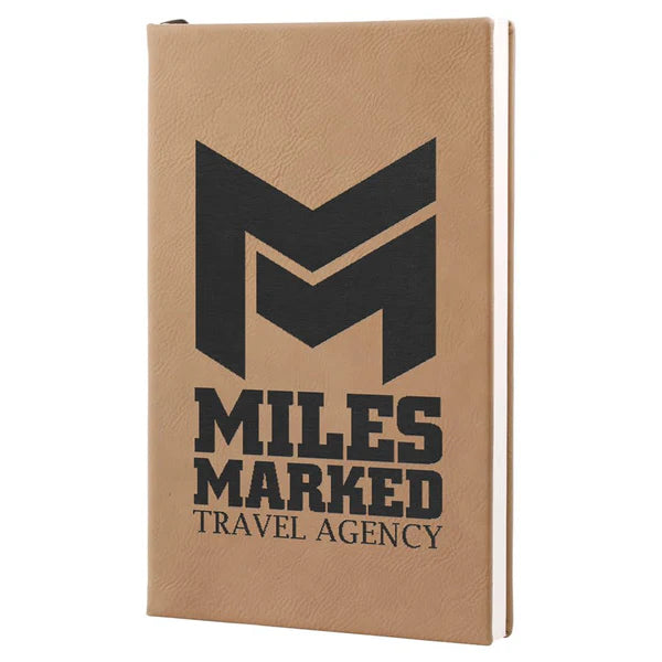 5.25" x 8.25" Leatherette Journal W/ Lined Notepad