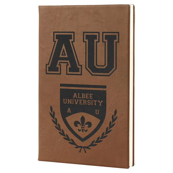 5.25" x 8.25" Leatherette Journal W/ Lined Notepad