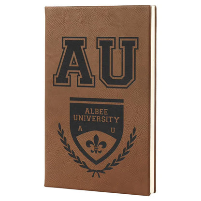 5.25" x 8.25" Leatherette Journal W/ Lined Notepad