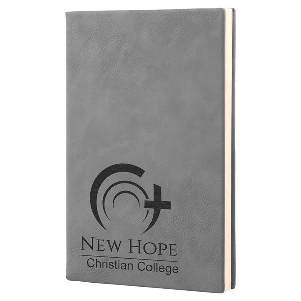 5.25" x 8.25" Leatherette Journal W/ Lined Notepad