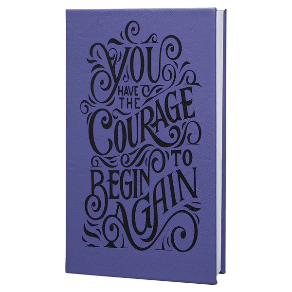5.25" x 8.25" Leatherette Journal W/ Lined Notepad