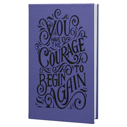 5.25" x 8.25" Leatherette Journal W/ Lined Notepad