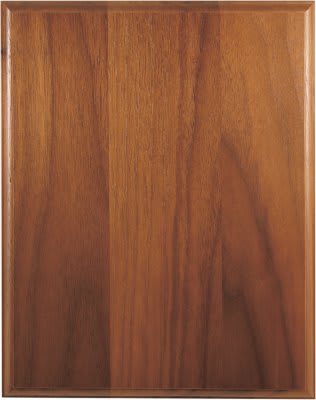 Step-Edge Genuine Walnut Plaque Award