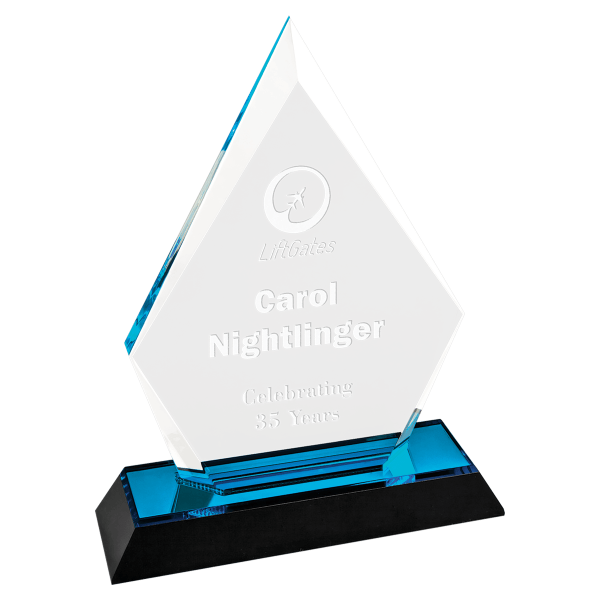 Arrow Point Impress Acrylic Award