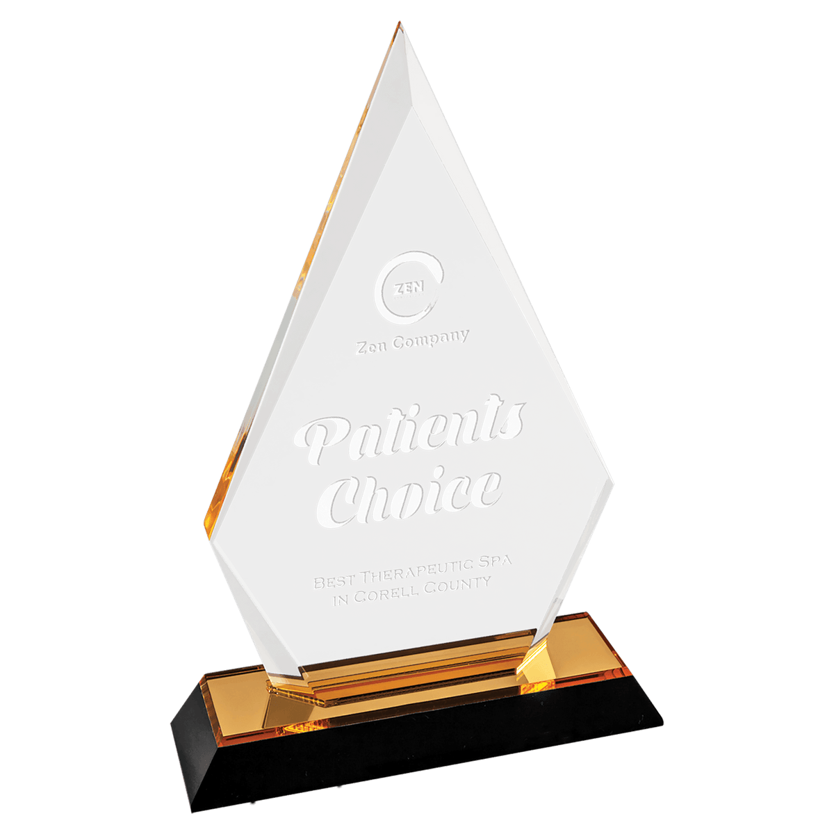 Arrow Point Impress Acrylic Award