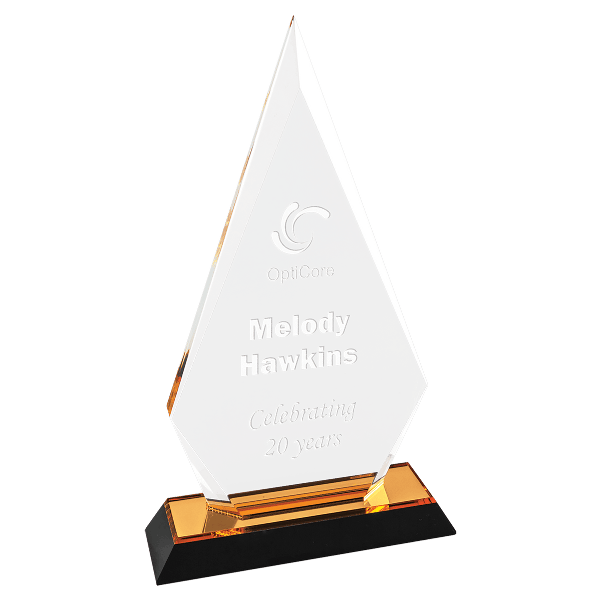 Arrow Point Impress Acrylic Award