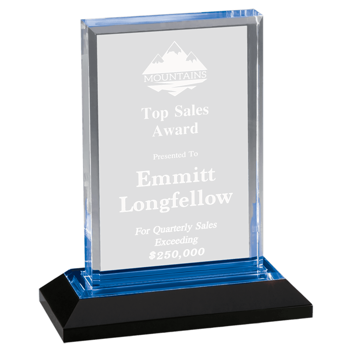 Beveled Impress Acrylic Award
