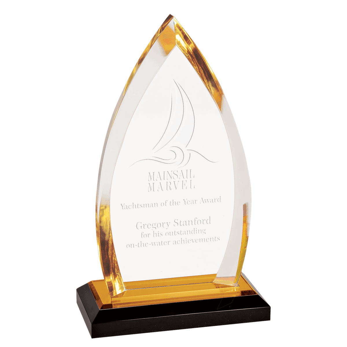 Oval Impress Acrylic Award