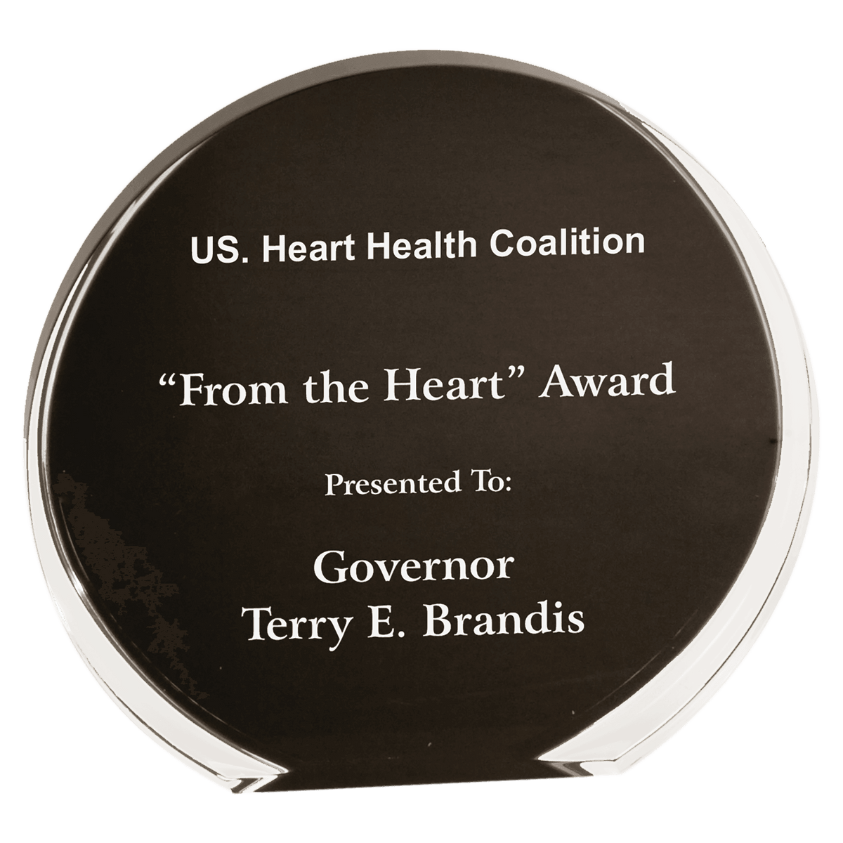 /Clear Luminary Circle Acrylic Award