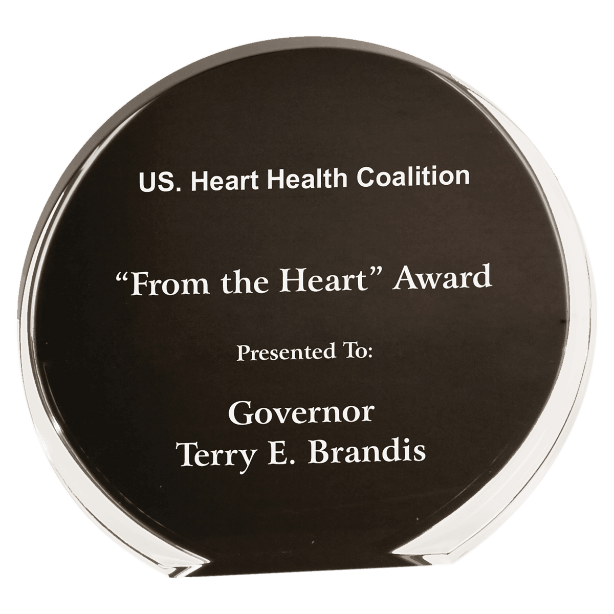 /Clear Luminary Circle Acrylic Award