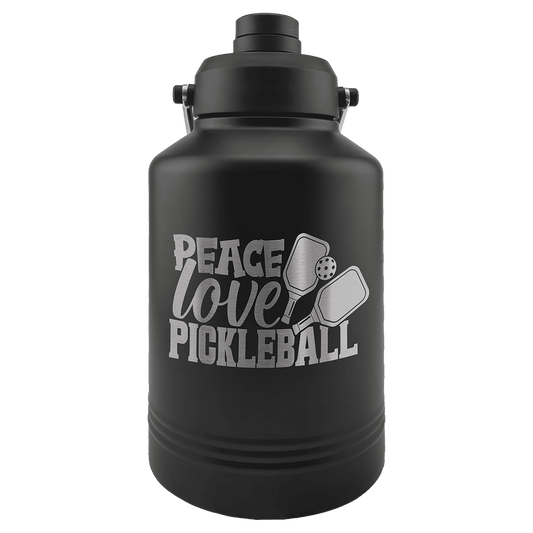 Polar Camel 128 oz. Black Vacuum Insulated Jug with Chug Lid and Easy-Carry Handle