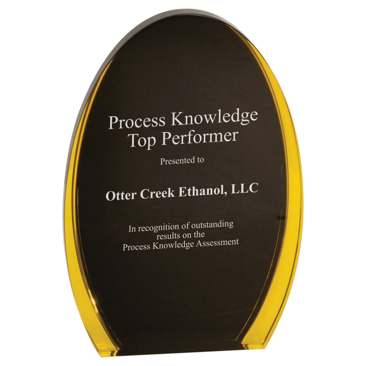 /Gold Luminary Oval Acrylic Award