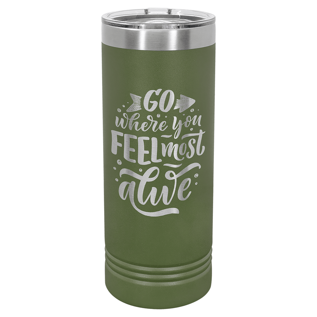 Polar Camel 22 oz. Skinny Tumbler with Slider Lid