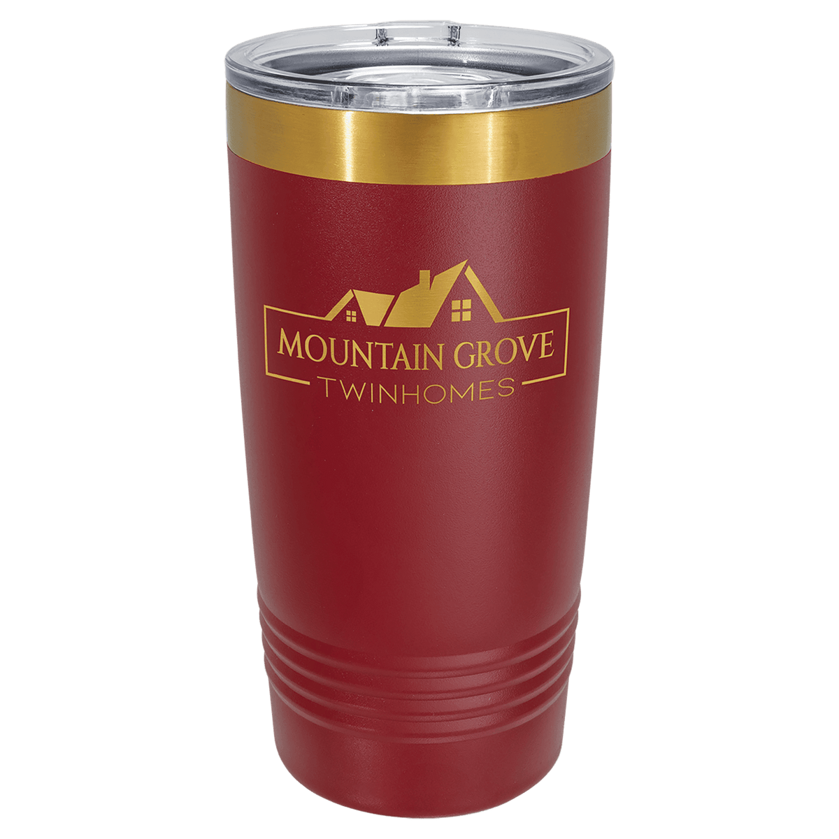 Polar Camel 20 oz. Black/ ION-Plated Ringneck Tumbler with Slider Lid