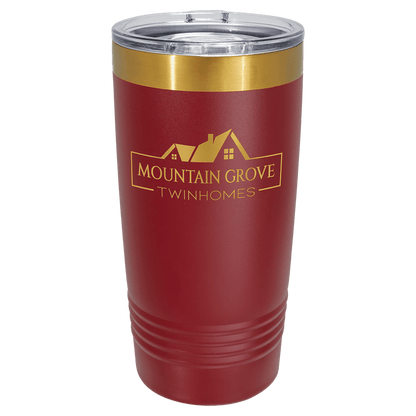 Polar Camel 20 oz. Black/ ION-Plated Ringneck Tumbler with Slider Lid