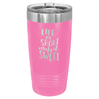 Polar Camel 20 oz. Black/ ION-Plated Ringneck Tumbler with Slider Lid