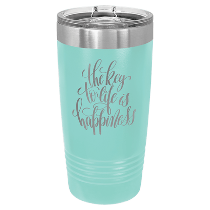 Polar Camel 20 oz. Black/ ION-Plated Ringneck Tumbler with Slider Lid
