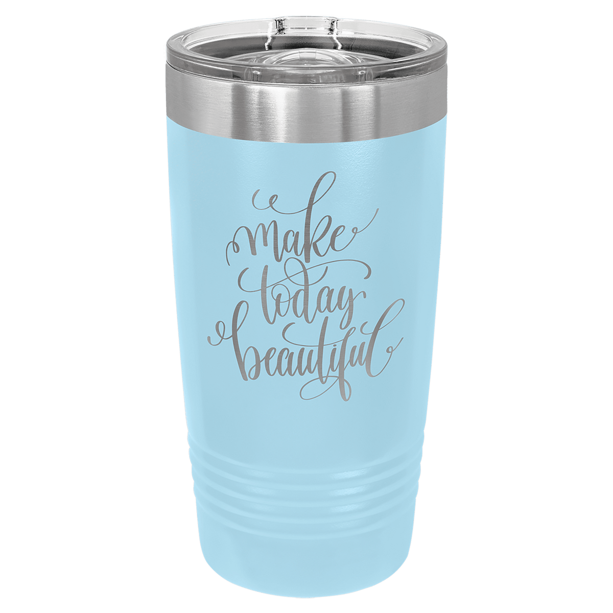 Polar Camel 20 oz. Black/ ION-Plated Ringneck Tumbler with Slider Lid