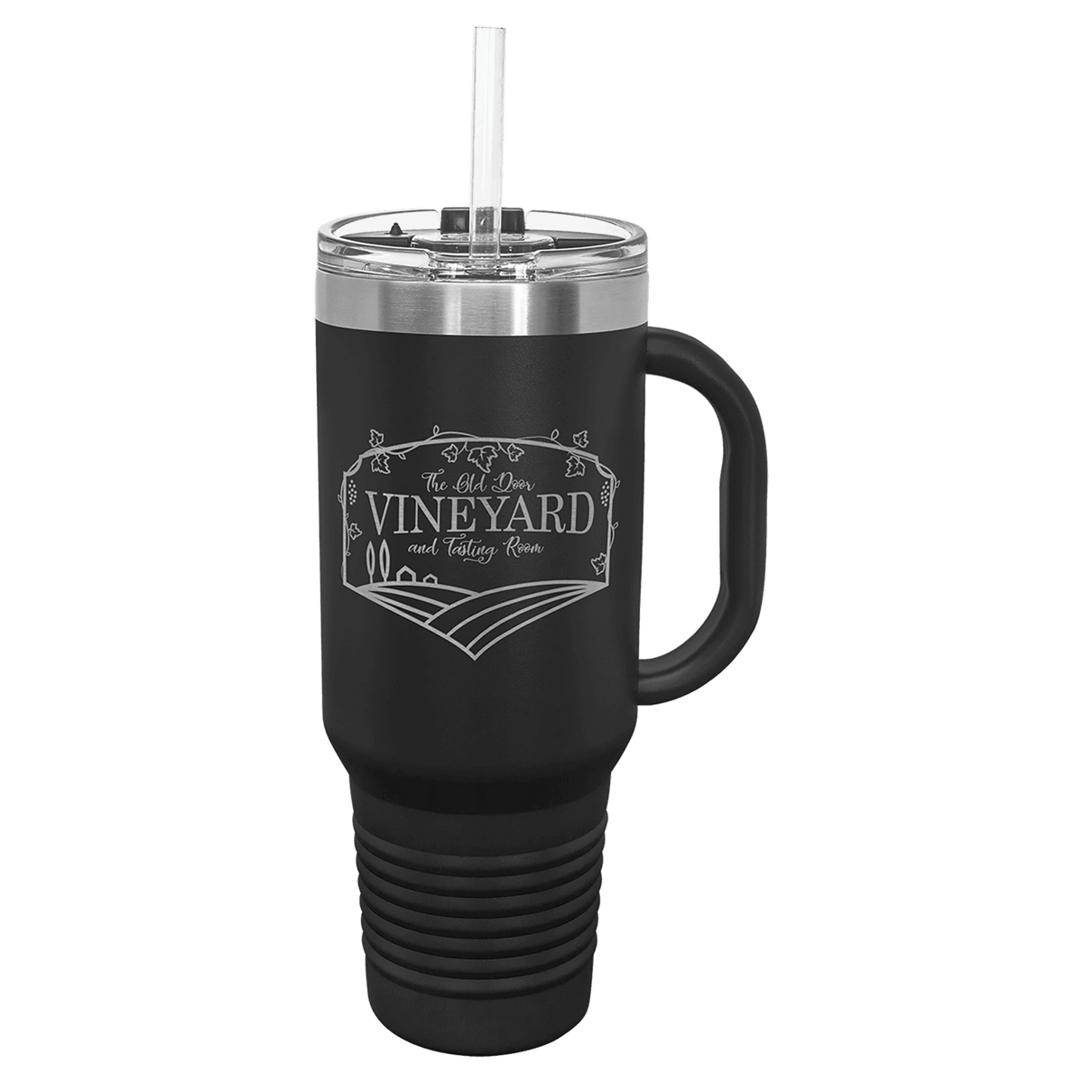 Polar Camel 40 oz. Travel Mug with Snap Lid & Straw