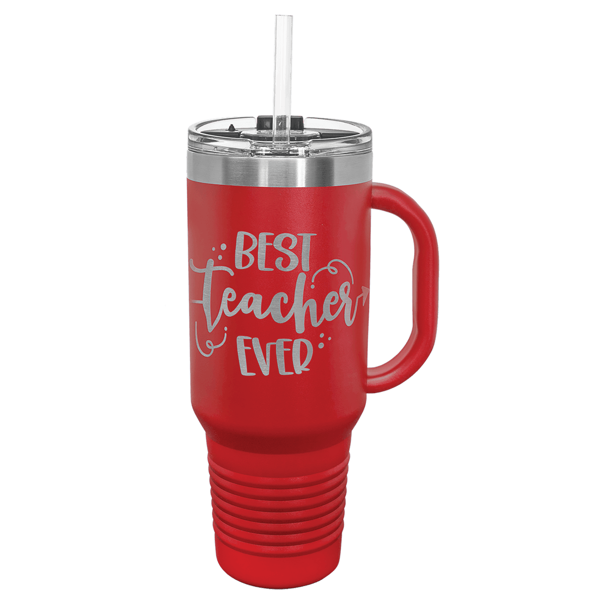 Polar Camel 40 oz. Travel Mug with Snap Lid & Straw