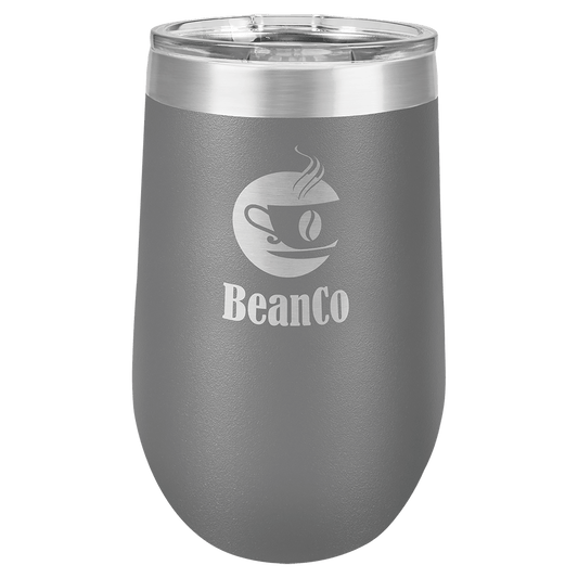 Polar Camel 16 oz. Vacuum Insulated Stemless Tumbler with Lid