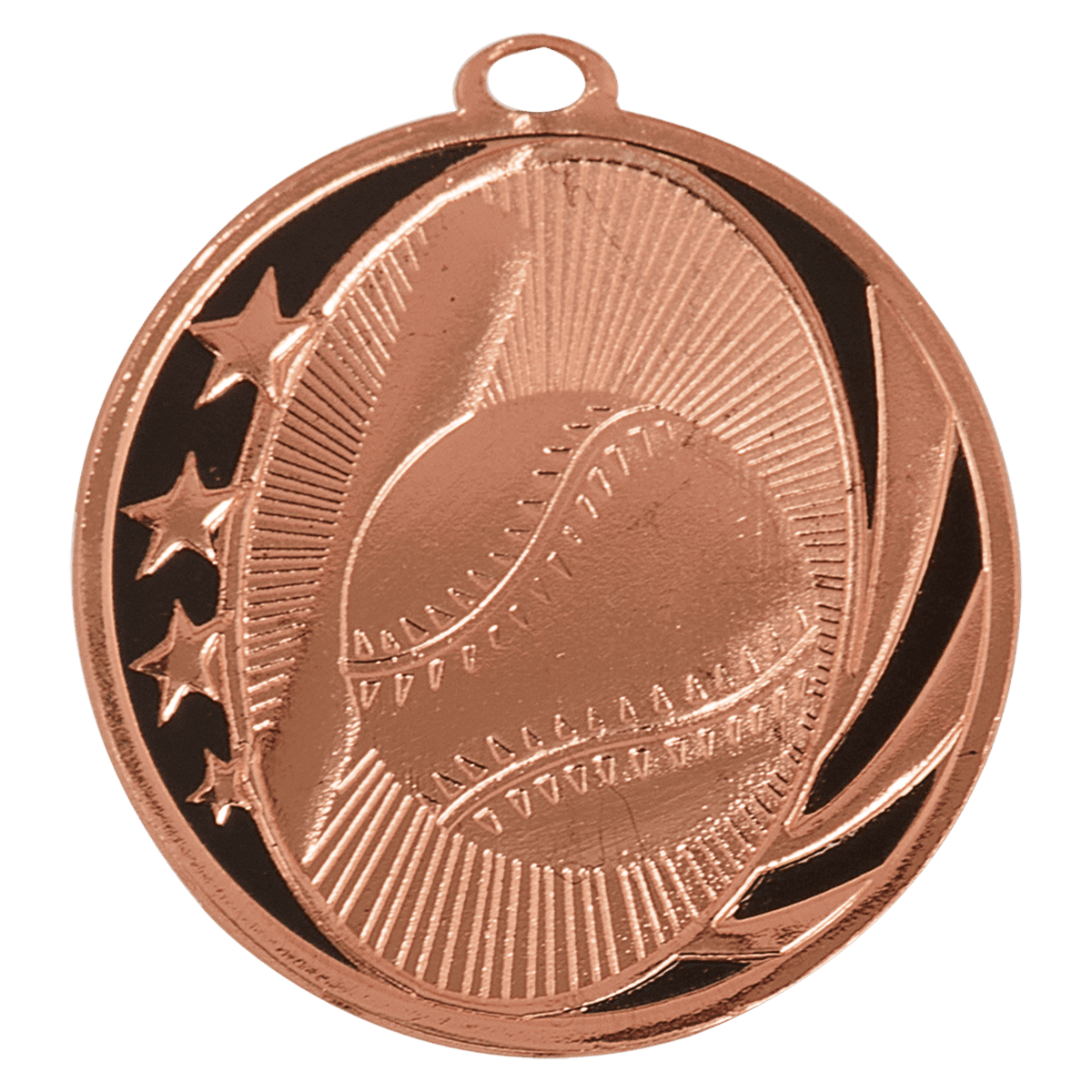Baseball/Softball Laserable MidNite Star Medal Award