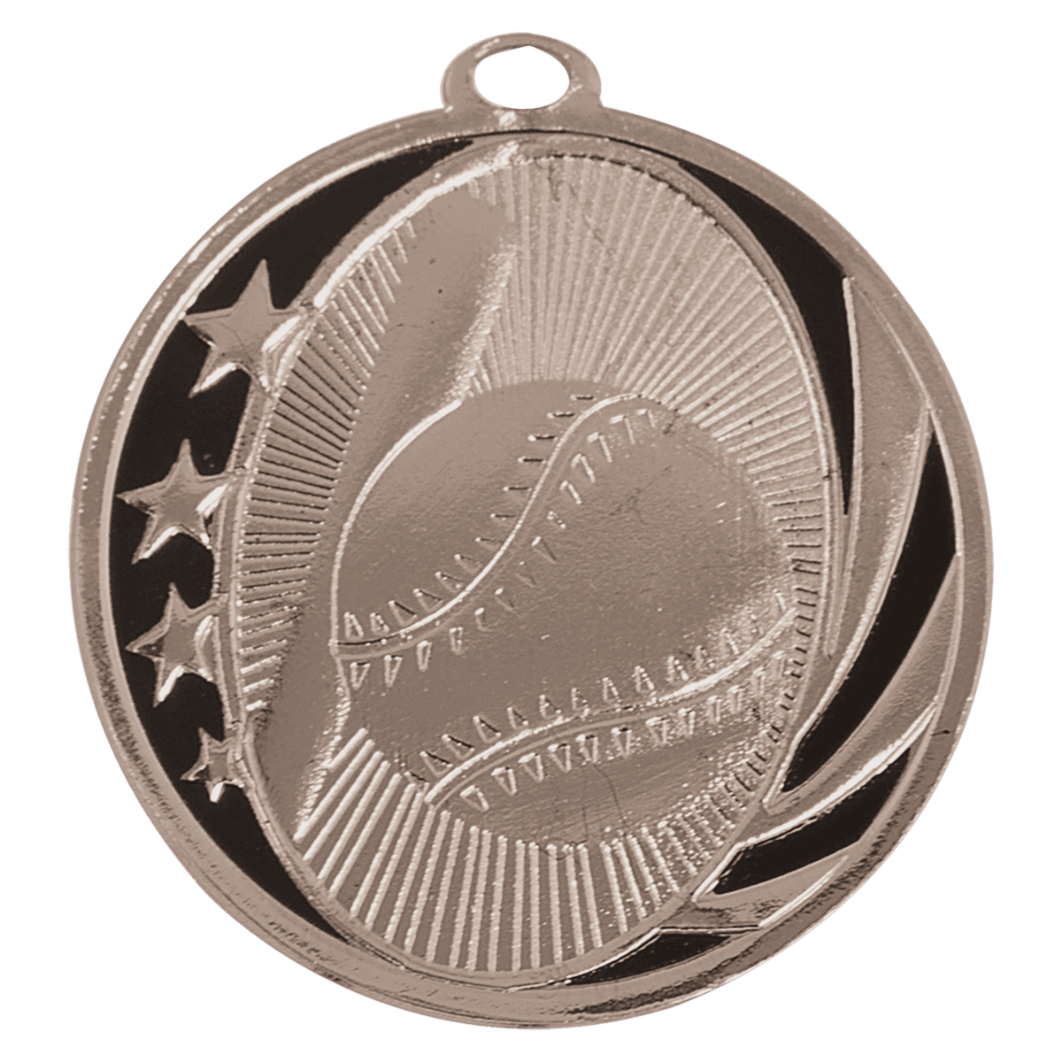 Baseball/Softball Laserable MidNite Star Medal Award