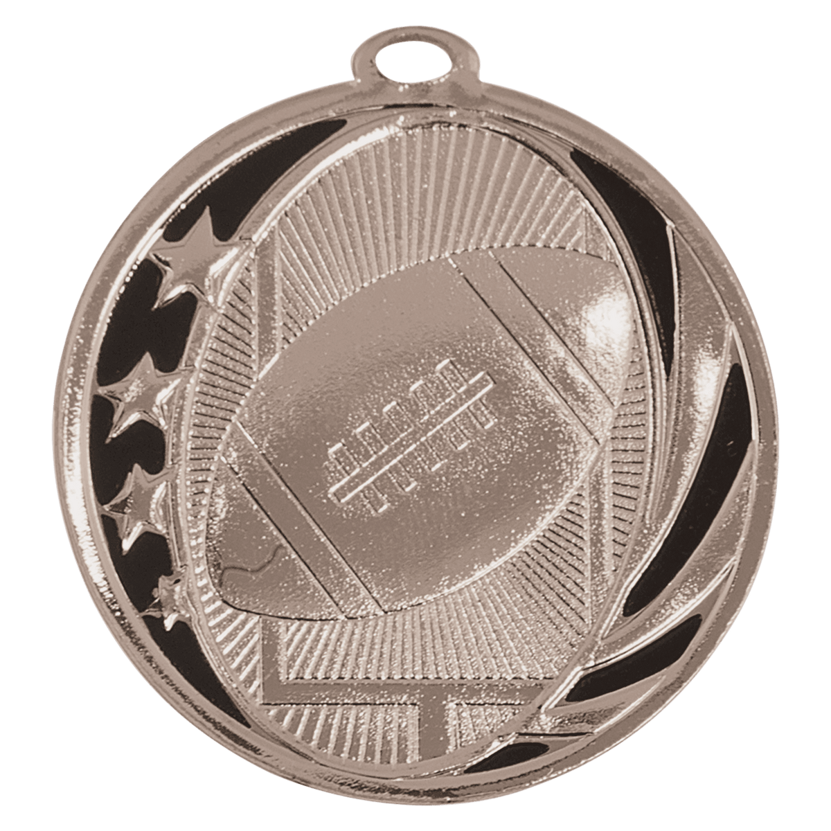 Football Laserable MidNite Star Medal Award