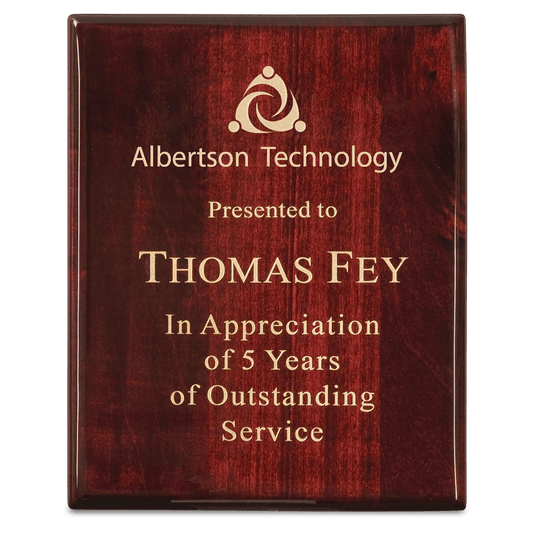 Premium Rose Piano Finish Plaque Award