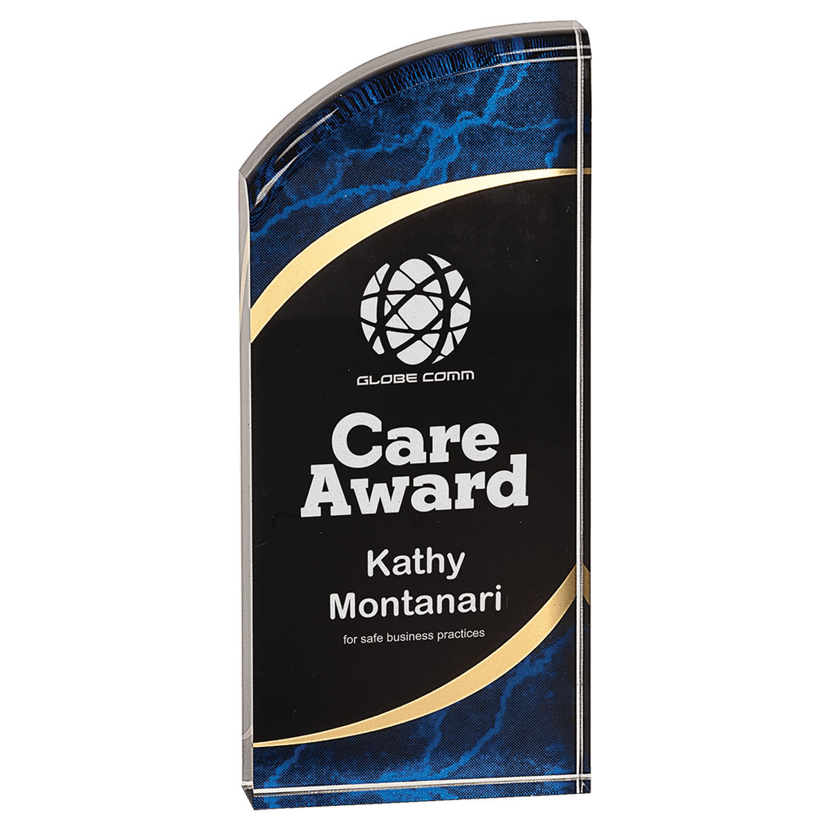 Marble Rounded Acrylic Award