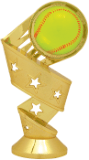 Softball 3D Twist Figure