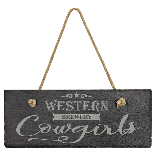 Rectangle Slate Decor with Hanger String