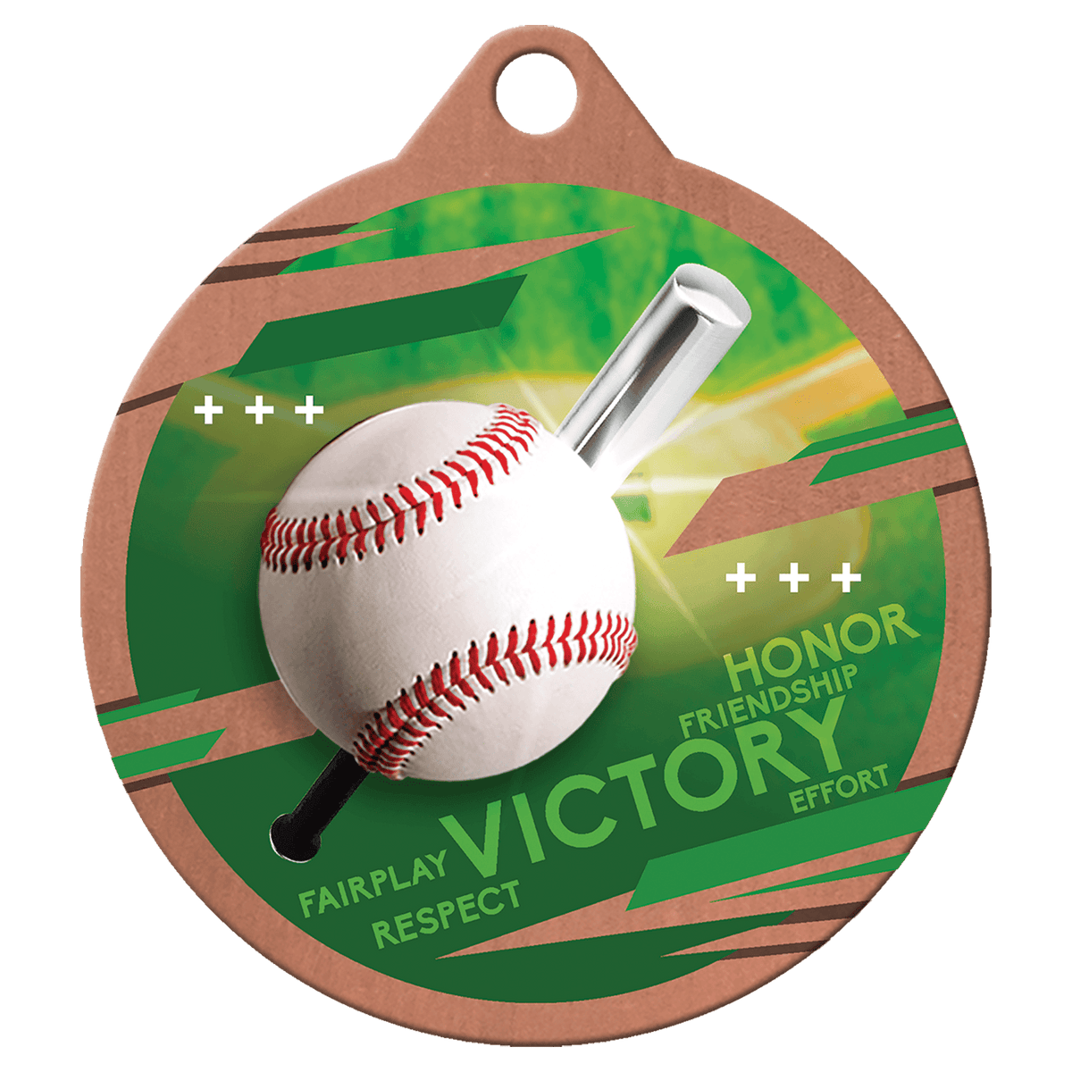 2" Inspire Baseball Medal Award