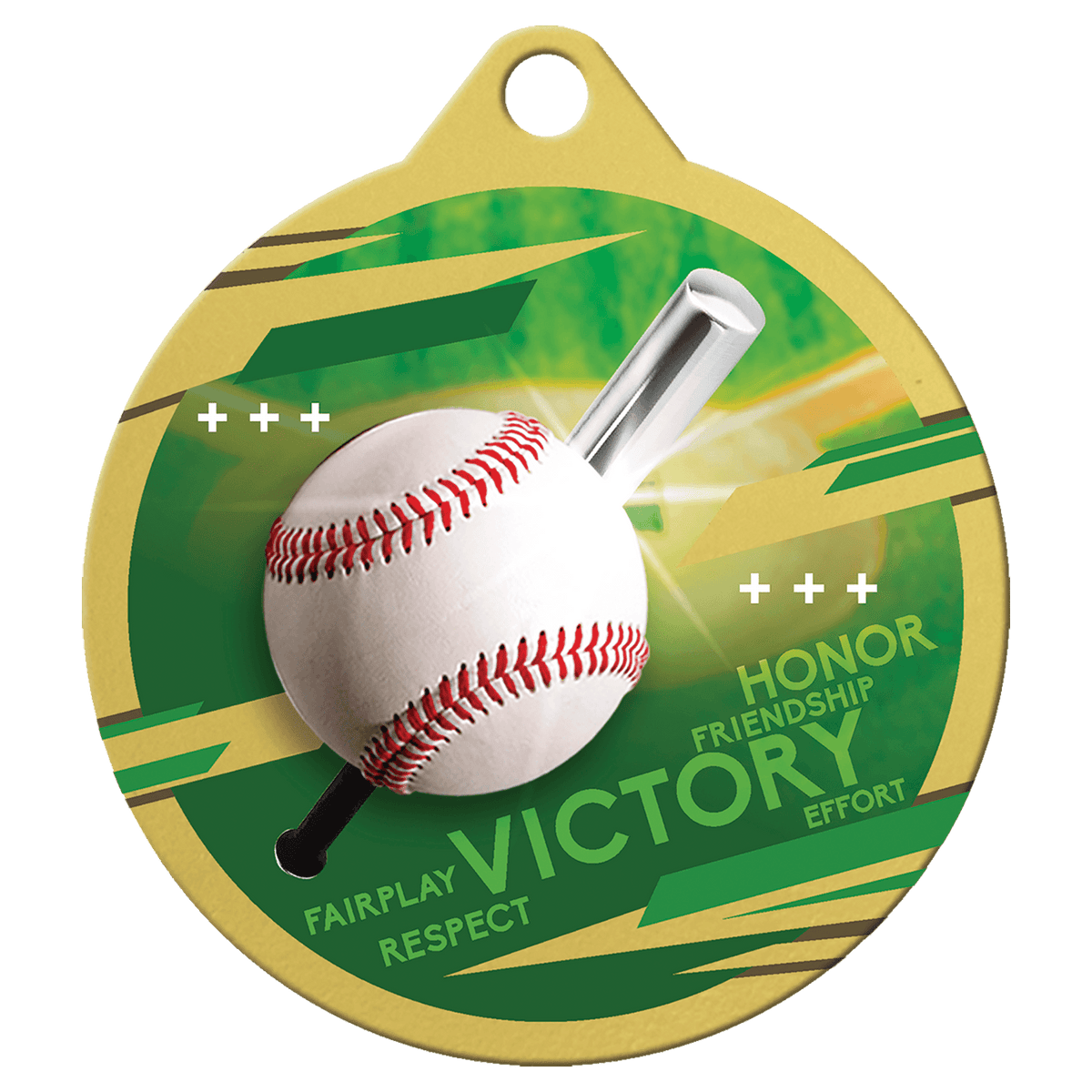2" Inspire Baseball Medal Award