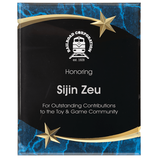 Marble Shooting Star Acrylic Plaque Award