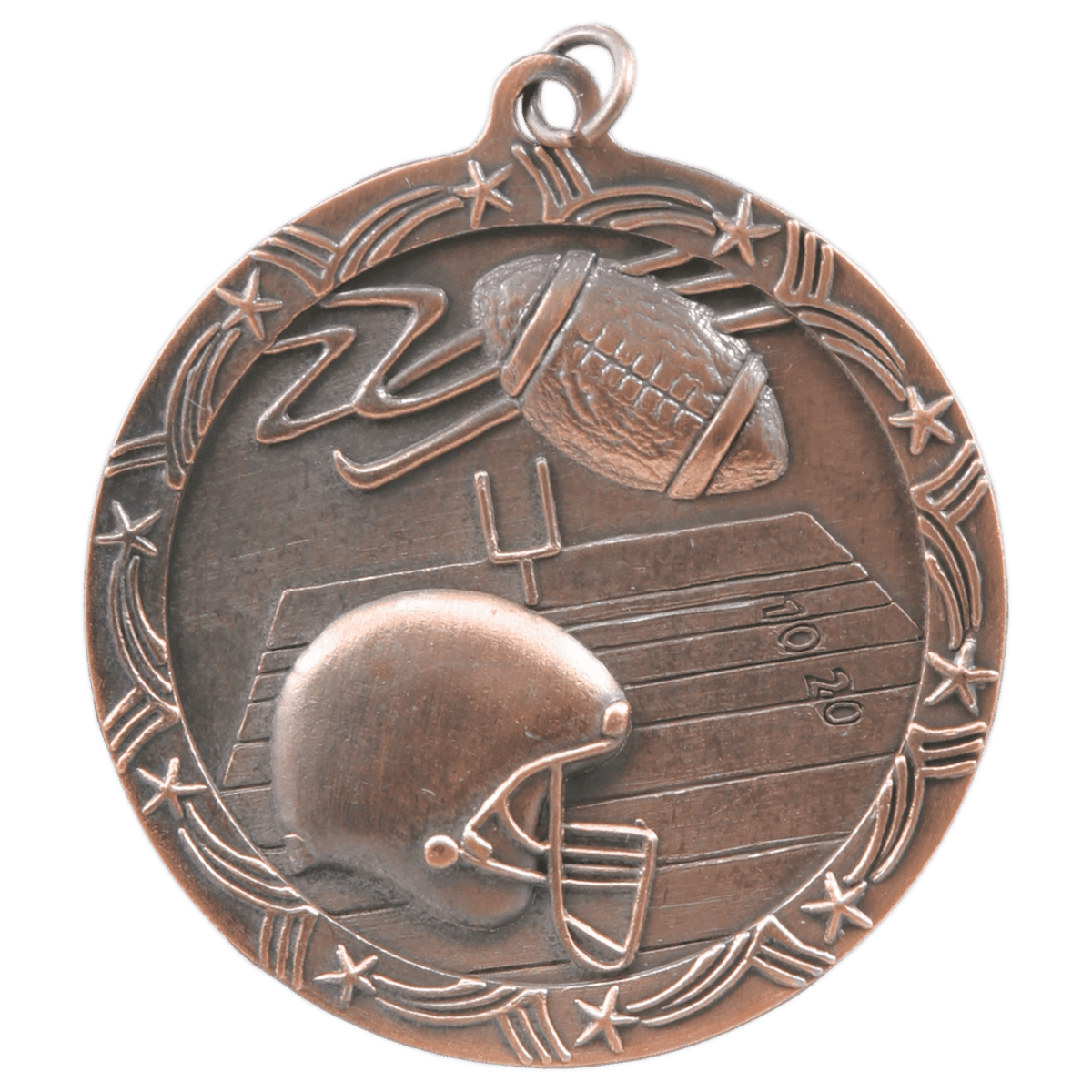 Football Shooting Star Medal Award