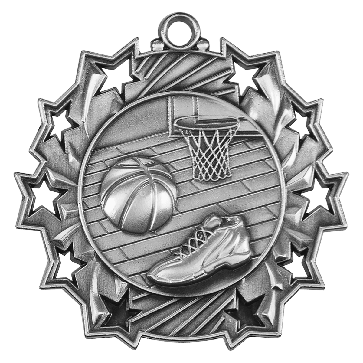 Basketball Ten Star Medal Award