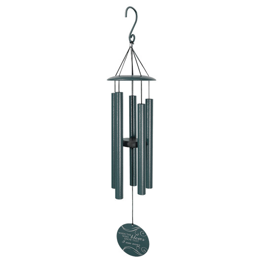 Dark Peacock Powder Coated Aluminum Wind Chime
