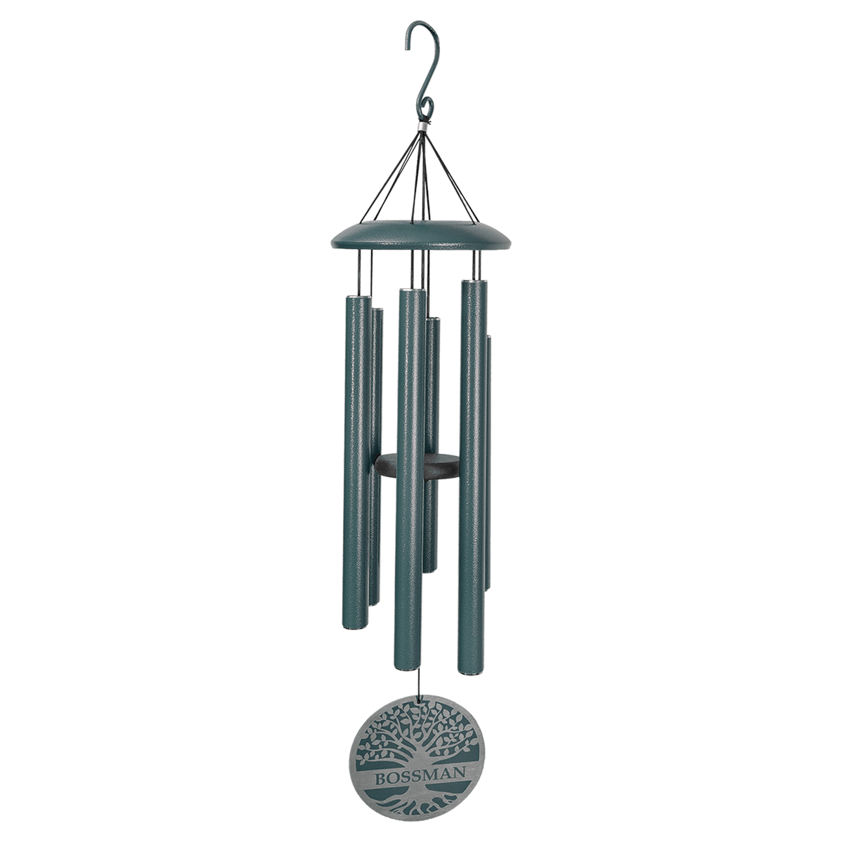 Dark Peacock Powder Coated Aluminum Wind Chime