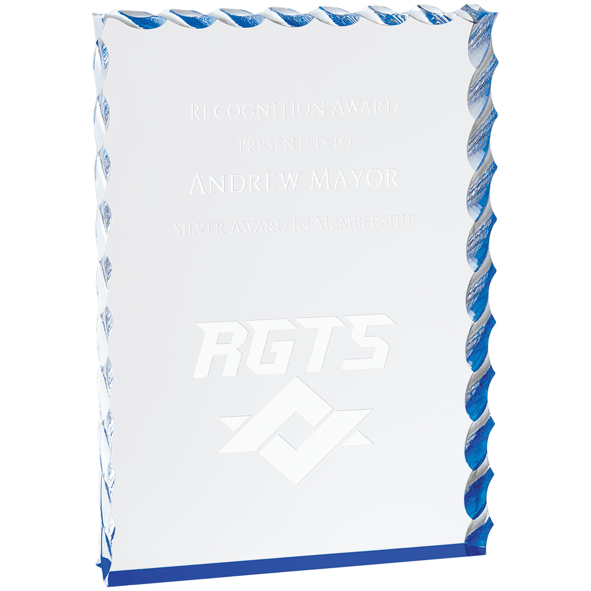 Wave Edge Acrylic Award