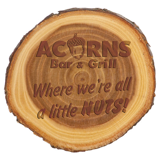 Old West Log Elm Plaque Award