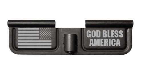 AR-15 milspec dust cover with custom american flag god bless america laser engraving in Watertown, MN