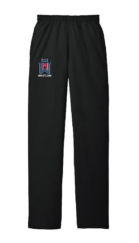MENS Port & Co Core Fleexe Sweatpant Open Bottom